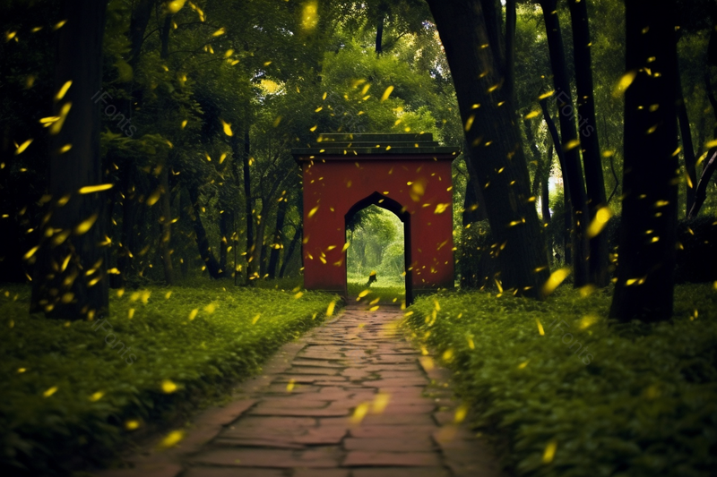 南京灵谷寺夏季萤火虫绿色草地背景素材,高清,摄影图,摄影图片,图片大全,摄影图免费下载